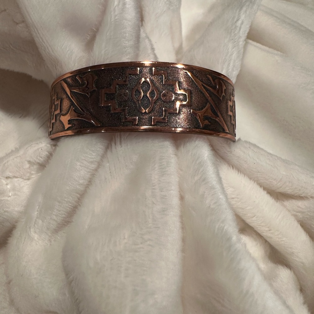 Copper Engraved Bracelet